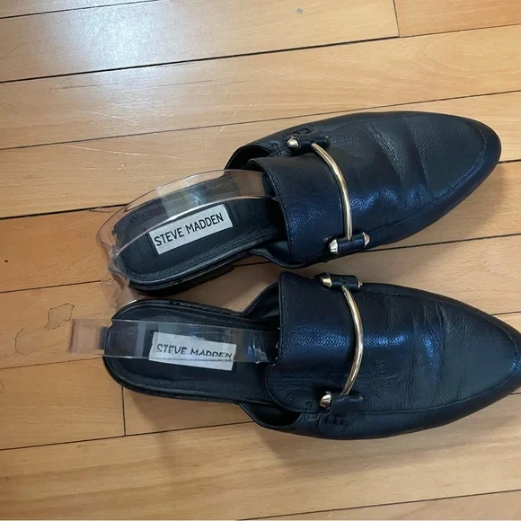Steve Madden slip on mules size8 Laaura leather upper. - Picture 4 of 4